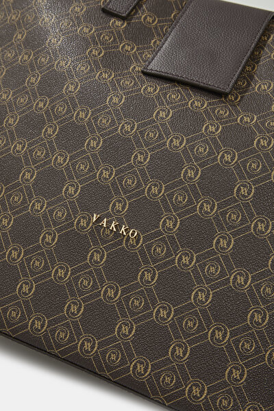 BEIGE MONOGRAM BAG 5