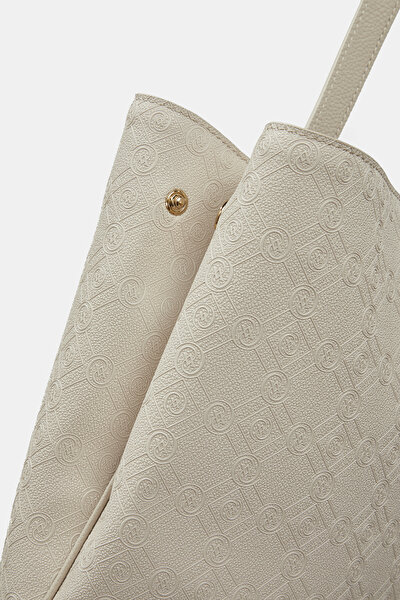 ECRU MONOGRAM BAG 5