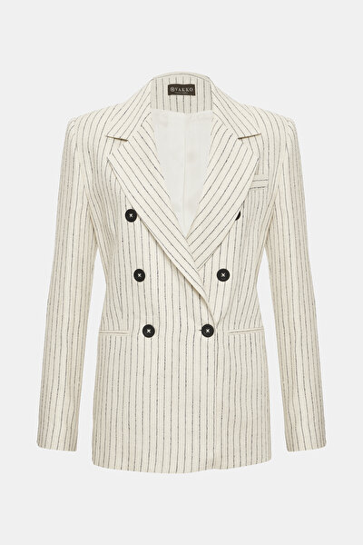 NATURAL SURPLICE NECKLINE (CROSS-OVER NECKLINE) JACKET 5