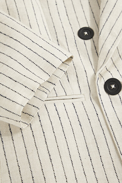 NATURAL SURPLICE NECKLINE (CROSS-OVER NECKLINE) JACKET 8