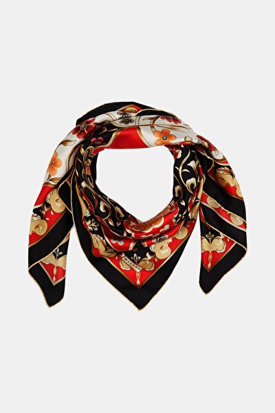 RED TWILL SCARF 3