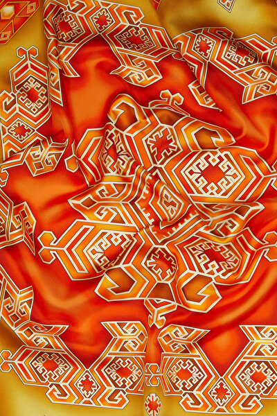 TABA ETNİK DESENLİ TWILL EŞARP 3