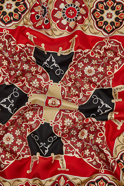 RED TWILL SCARF 3