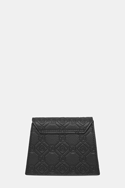 BLACK MONOGRAM LEATHER BAG 4