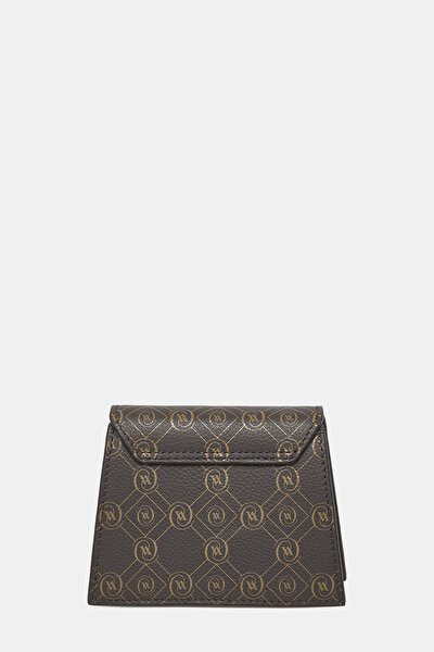 BEIGE MONOGRAM LEATHER BAG 4