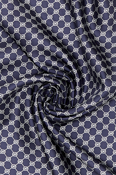 ECRU MONOGRAM TWILL SCARF 3