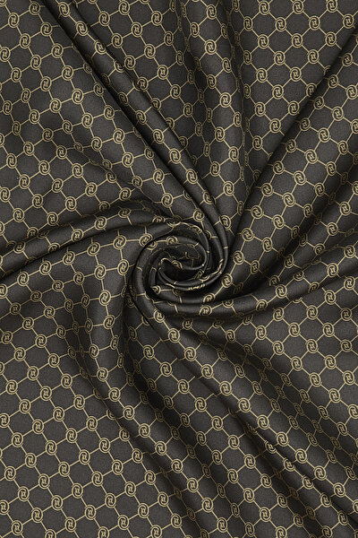 CAMEL MONOGRAM TWILL SCARF 3