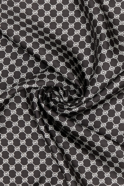 ECRU MONOGRAM TWILL SCARF 3