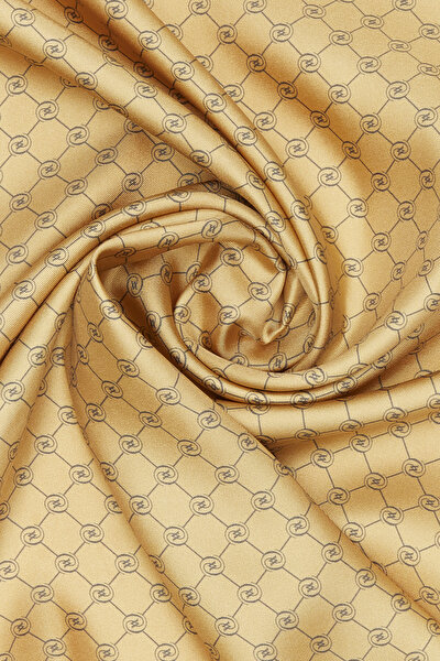 ANTHRACITE MONOGRAM TWILL SCARF 3
