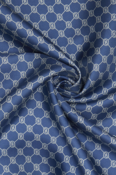 OIL GREEN MONOGRAM TWILL SCARF 3