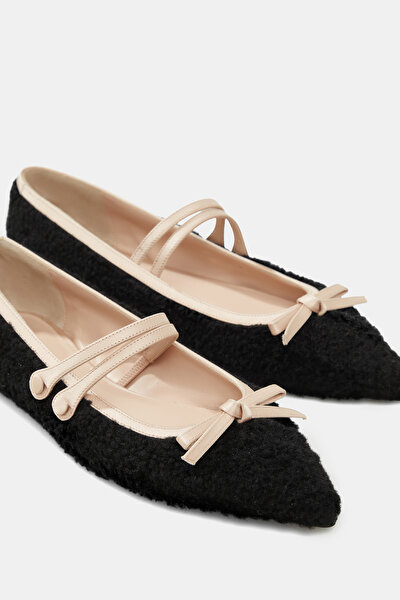 BLACK FLAT SHOES 4