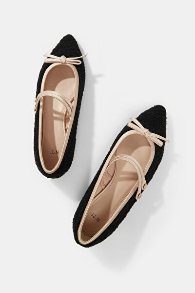 BLACK FLAT SHOES 5
