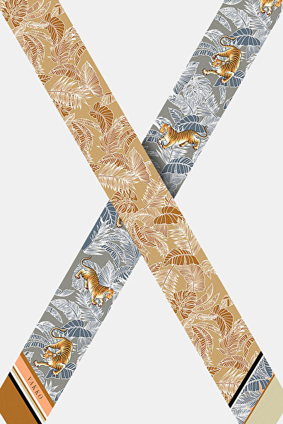 CAMEL TWILL FOULARD 3