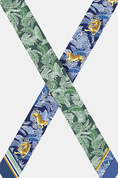 EMERALD GREEN TWILL FOULARD 3