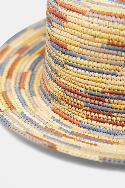 YELLOW RAFFIA HAT 4