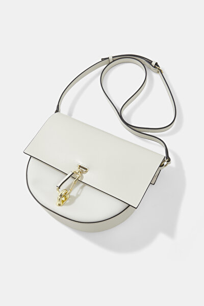 LIGHT GREY LEATHER BAG 5
