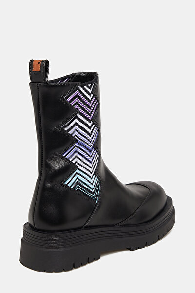 BLUE LEATHER BOOT 3