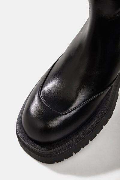 BLUE LEATHER BOOT 5