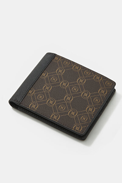 BLACK MONOGRAM WALLET 4
