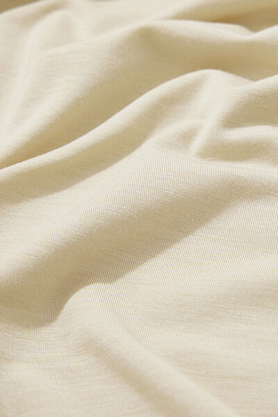 CREAM BASIC / ROUND NECKLINE LONG SLEEVE TSHIRT 4