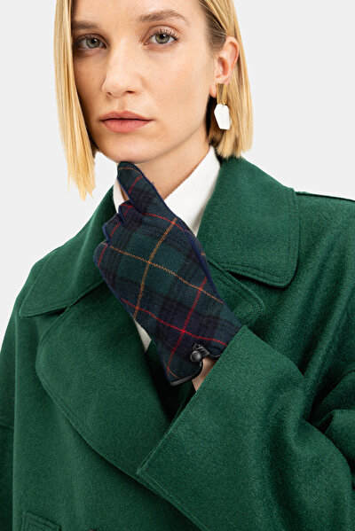 DARK GREEN SURPLICE NECKLINE (CROSS-OVER NECKLINE) JACKET 5