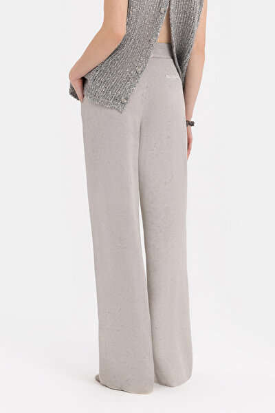 GREY WIDE LEG TROUSERS 3