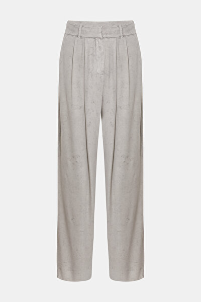 GREY WIDE LEG TROUSERS 4