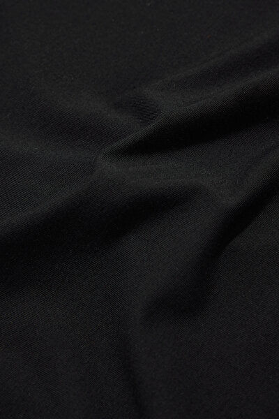 SİYAH DİK YAKA UZUN KOLLU T-SHIRT 5