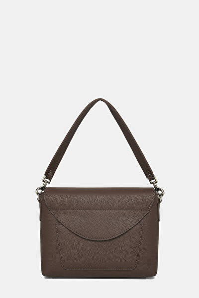 BROWN MONOGRAM LEATHER BAG 4