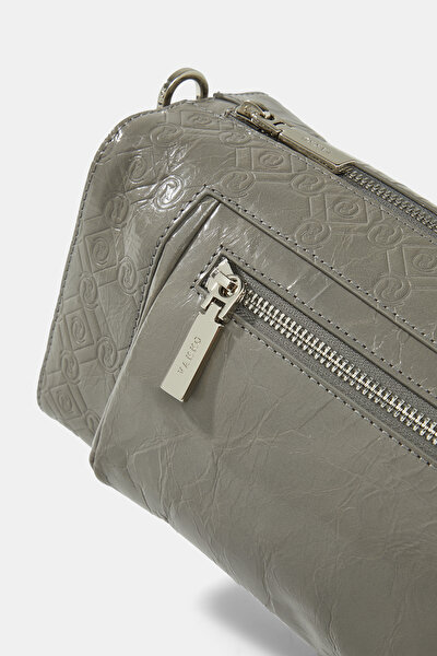 ANTHRACITE MONOGRAM LEATHER BAG 5