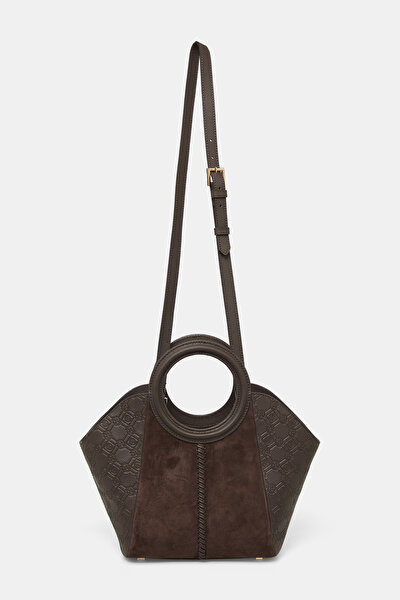 KAHVE MONOGRAM DERİ ÇANTA 3