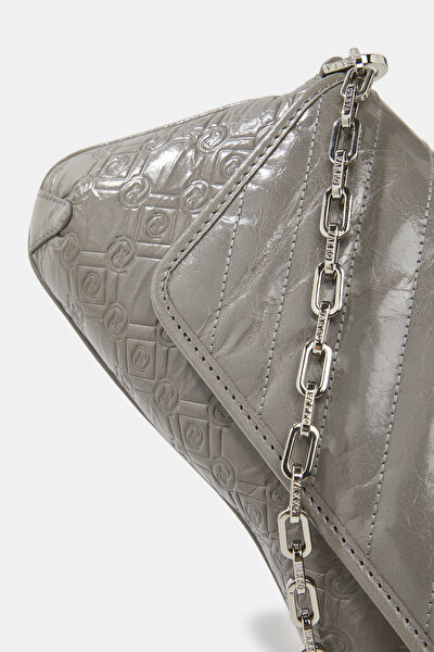 ANTHRACITE MONOGRAM LEATHER BAG 5