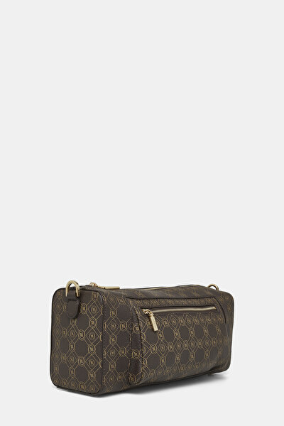 BEIGE MONOGRAM LEATHER BAG 3