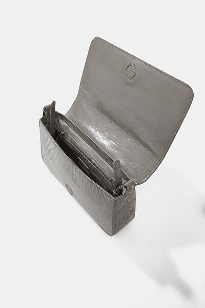 ANTHRACITE MONOGRAM LEATHER BAG 5
