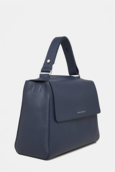 NAVY BLUE LEATHER BAG 3