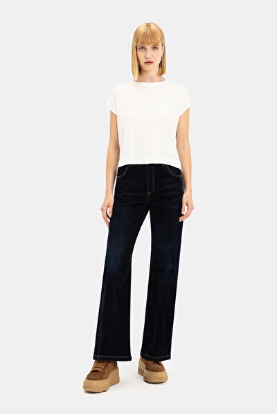ECRU BASIC / ROUND NECKLINE SHORT SLEEVE BLOUSE 3