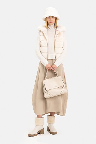 ECRU LEATHER BAG 5