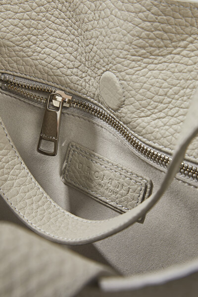 BEIGE LEATHER BAG 8