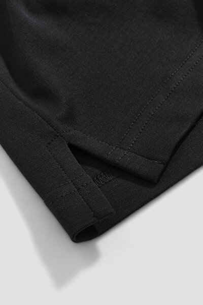 SİYAH POLO YAKA KISA KOLLU T-SHIRT 5