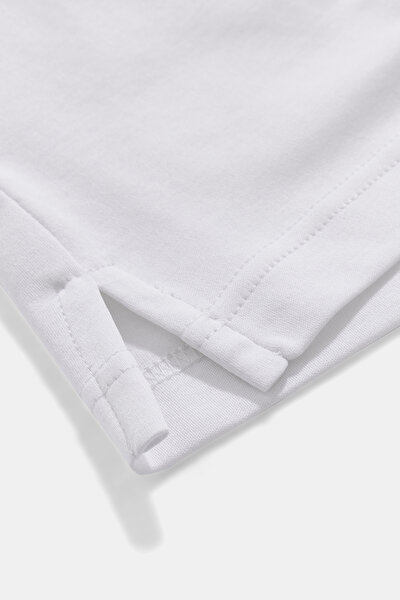 BEYAZ POLO YAKA KISA KOLLU T-SHIRT 5