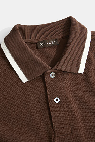 KİREMİT POLO YAKA KISA KOLLU T-SHIRT 3
