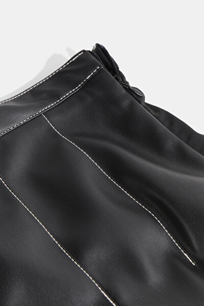 BLACK PLISSE MIDI SKIRT 8