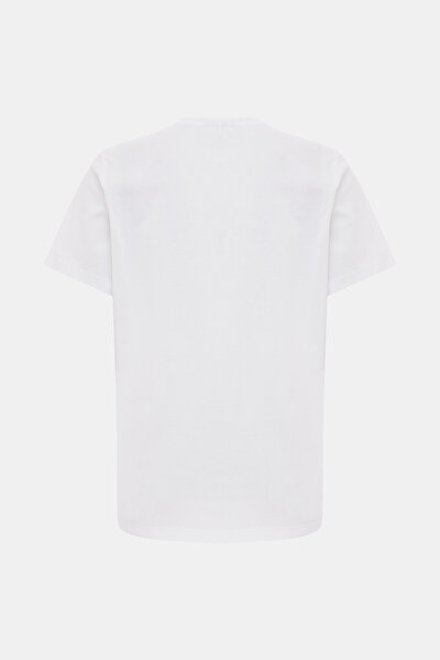 BEYAZ BASKILI T-SHIRT 4