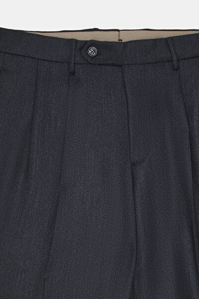 SMOKED PLAIN DIAGONAL TROUSERS 8