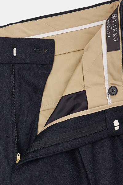 LACİVERT DÜZ FLANEL PANTOLON 10