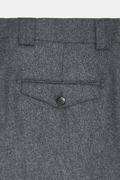 GRİ DÜZ FLANEL PANTOLON 8