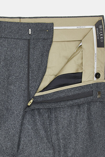 GRİ DÜZ FLANEL PANTOLON 10