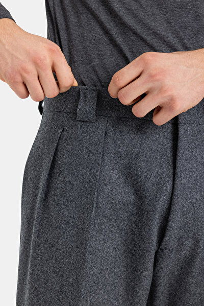 GRİ DÜZ FLANEL PANTOLON 5