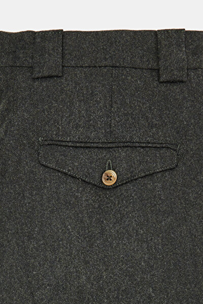 HAKİ DÜZ FLANEL PANTOLON 3