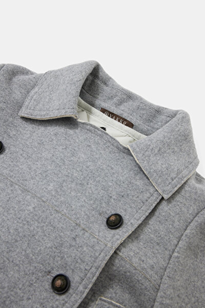 GREY REEFER JACKET 3